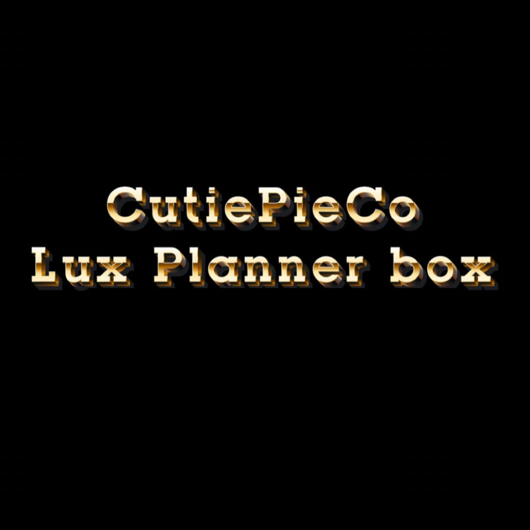 CutiePieCo - Planner Lux Box